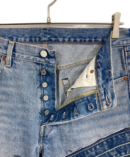 LEVI'S PReMIUM（リーバイス プレミアム）LEVI'S PReMIUM (リーバイスプレミアム) パッチワークデニムパンツ インディゴ サイズ:W33の古着・服飾アイテム