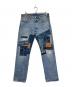 LEVI'S PReMIUM（リーバイスプレミアム）の古着「パッチワークデニムパンツ」｜インディゴ