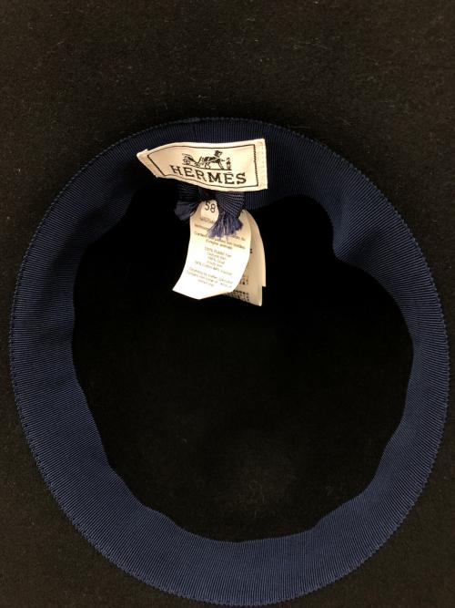 HERMES（エルメス）HERMES (エルメス) ロープハット ブラック サイズ:58の古着・服飾アイテム