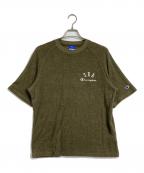 Champion×WIND AND SEAチャンピオン×ウィンダンシー）の古着「ショートスリーブラグランTシャ」｜グリーン