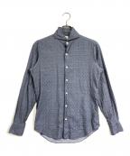 finamoreフィナモレ）の古着「ドレスシャツ」｜ネイビー