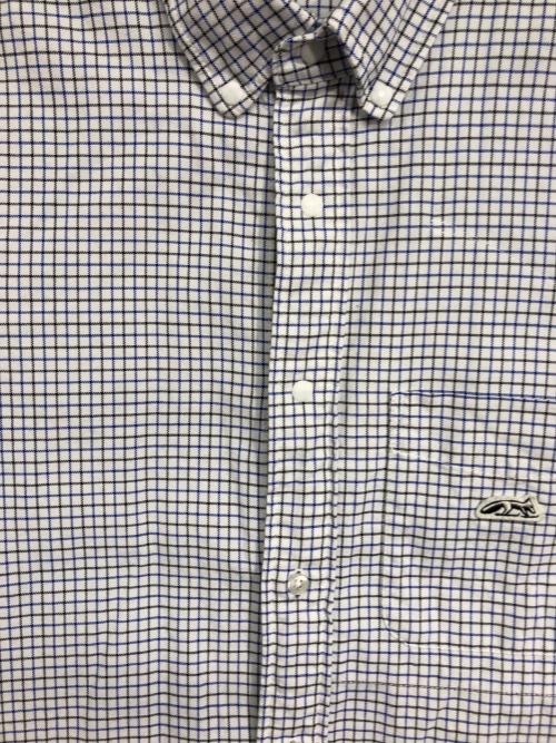 GOLDWIN（ゴールドウイン）GOLDWIN (ゴールドウイン) Geoff McFetridge (ジェフ マクフェトリッジ) ROUND COLLAR B.D. SHIRT ホワイト×ブルー サイズ:XSの古着・服飾アイテム