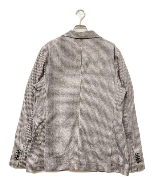 CIRCOLO 1901（チルコロ1901）CIRCOLO 1901 (チルコロ1901) プリントテーラードジャケット ホワイト×ブルー サイズ:SIZE 50の古着・服飾アイテム