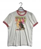 RUSSELL ATHLETICラッセルアスレチック）の古着「リンガーTシャツ」｜ピンク×ホワイト