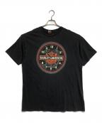 HARLEY-DAVIDSON×Hanesハーレーダビッドソン×ヘインズ）の古着「90’sプリントTシャツ」｜ブラック