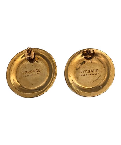 VERSACE（ヴェルサーチェ）VERSACE (ヴェルサーチェ) メデューサモチーフピアス ゴールドの古着・服飾アイテム