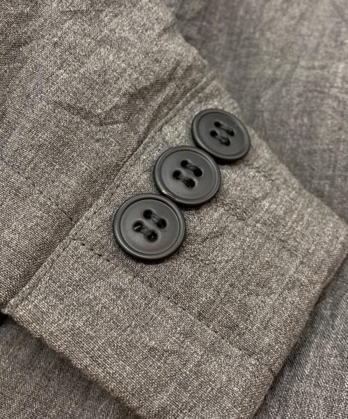 EMPORIO ARMANI（エンポリオ アルマーニ）EMPORIO ARMANI (エンポリオ アルマーニ) シワ加工テーラードジャケット グレー サイズ:44の古着・服飾アイテム