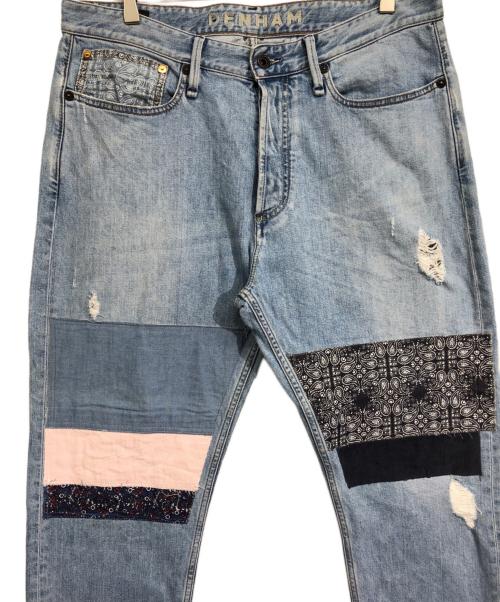 Denham（デンハム）Denham (デンハム) LOW CROTCH CROPジーンズ スカイブルー サイズ:W34の古着・服飾アイテム