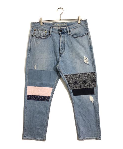 Denham（デンハム）Denham (デンハム) LOW CROTCH CROPジーンズ スカイブルー サイズ:34の古着・服飾アイテム