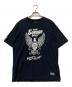 NEIGHBORHOOD（ネイバーフッド）の古着「THE SAVAGE BOYS プリントTシャツ」｜ブラック