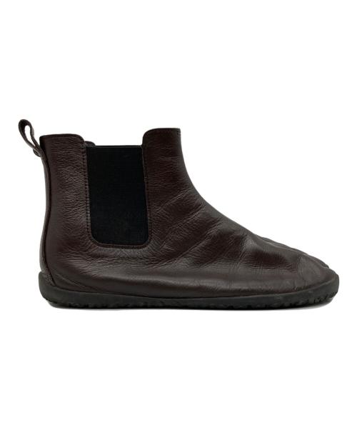 MARUGO（マルゴ）MARUGO (マルゴ) tabiRela Leather Side Gore / ﾀﾋﾞ ﾚｻﾞｰｻｲﾄﾞｺﾞｱﾌﾞｰﾂ ブラウン サイズ:26の古着・服飾アイテム