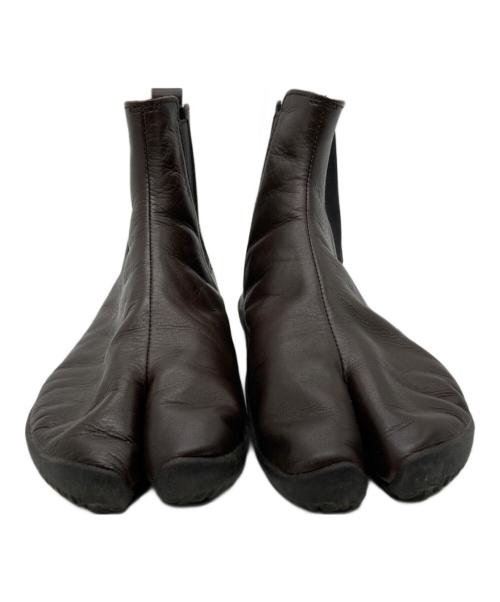 MARUGO（マルゴ）MARUGO (マルゴ) tabiRela Leather Side Gore / ﾀﾋﾞ ﾚｻﾞｰｻｲﾄﾞｺﾞｱﾌﾞｰﾂ ブラウン サイズ:26の古着・服飾アイテム