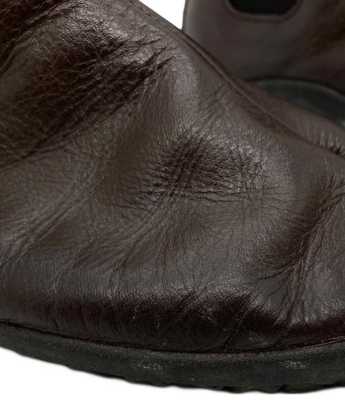 MARUGO（マルゴ）MARUGO (マルゴ) tabiRela Leather Side Gore / ﾀﾋﾞ ﾚｻﾞｰｻｲﾄﾞｺﾞｱﾌﾞｰﾂ ブラウン サイズ:26の古着・服飾アイテム