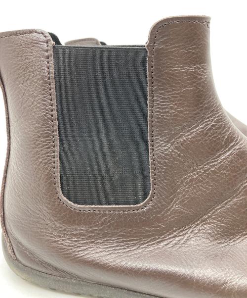 MARUGO（マルゴ）MARUGO (マルゴ) tabiRela Leather Side Gore / ﾀﾋﾞ ﾚｻﾞｰｻｲﾄﾞｺﾞｱﾌﾞｰﾂ ブラウン サイズ:26の古着・服飾アイテム