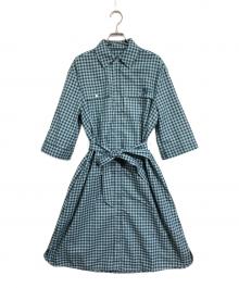 maison kitsune（メゾンキツネ）の古着「Placid Double Pocket Dress」｜ブルー