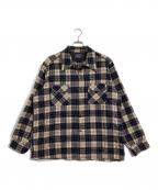 PENDLETONペンドルトン）の古着「チェックネルシャツ」｜ベージュ×ブラック