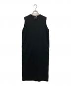 ATONエイトン）の古着「SUVIN 60/2 SLEEVELESS DRESS」｜ブラック