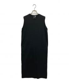 ATON（エイトン）の古着「SUVIN 60/2 SLEEVELESS DRESS」｜ブラック