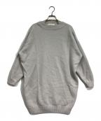 ENFOLDエンフォルド）の古着「ニットワンピース」｜ライトグレー