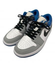 NIKE（ナイキ）の古着「Air Jordan 1 Low "True Blue"」｜ブルー×ホワイト