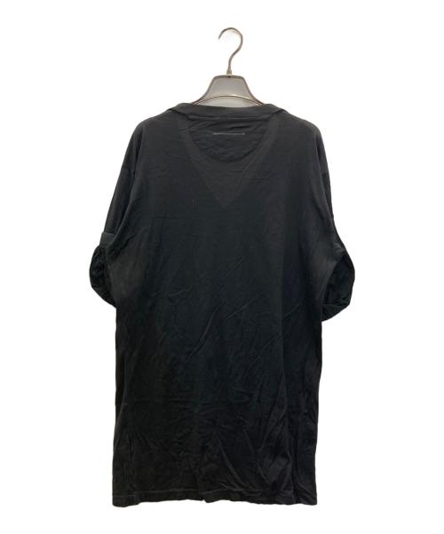 MM6 Maison Margiela（エムエムシックスメゾンマルジェラ）MM6 Maison Margiela (エムエムシックスメゾンマルジェラ) Vネックカットソー ブラック サイズ:Sの古着・服飾アイテム