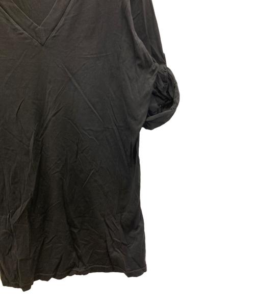 MM6 Maison Margiela（エムエムシックスメゾンマルジェラ）MM6 Maison Margiela (エムエムシックスメゾンマルジェラ) Vネックカットソー ブラック サイズ:Sの古着・服飾アイテム