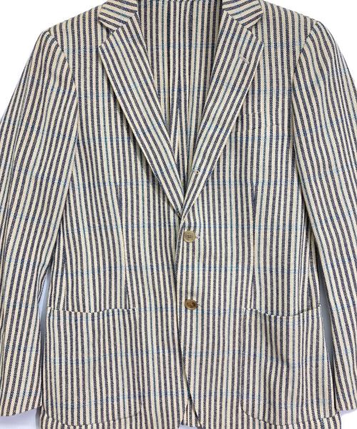 TOMORROW LAND（トゥモローランド）TOMORROW LAND (トゥモローランド) シルクウールテーラードジャケット アイボリー サイズ:SIZE 46の古着・服飾アイテム