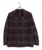 THE GIGIザ・ジジ）の古着「ツイードダブルジャケット」｜レッド×ネイビー