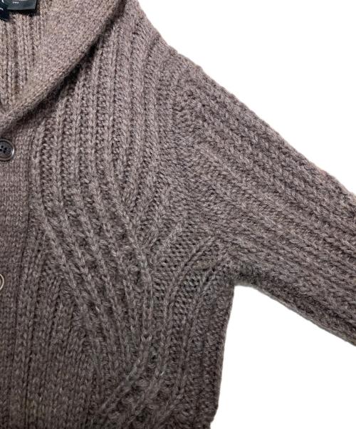 ARMANI EXCHANGE（アルマーニ エクスチェンジ）ARMANI EXCHANGE (アルマーニ エクスチェンジ) アルパカ混カーディガン ブラウン サイズ:Sの古着・服飾アイテム