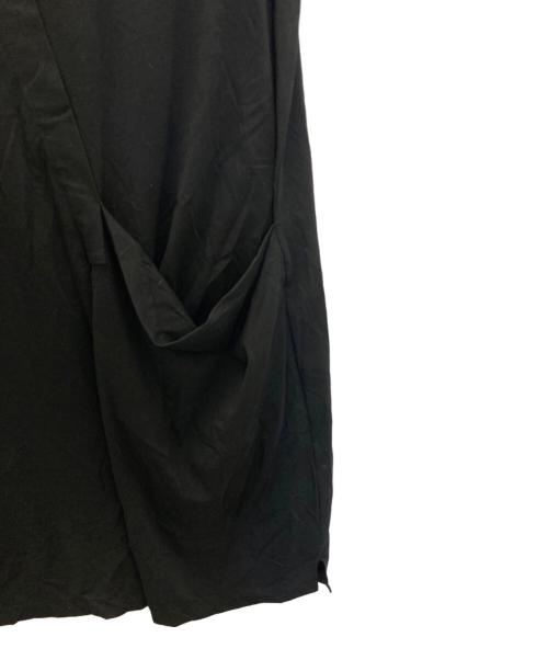 MOYURU（モユル）MOYURU (モユル) デザインカットソーワンピース ブラック サイズ:Mの古着・服飾アイテム