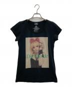 Hysteric Glamourヒステリックグラマー）の古着「Dirty Blonde Tシャツ」｜ブラック