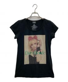 Hysteric Glamour（ヒステリックグラマー）の古着「Dirty Blonde Tシャツ」｜ブラック
