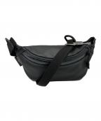 BAGJACKバッグジャック）の古着「レザーウエストバッグ」｜ブラック