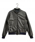 HERNOヘルノ）の古着「ゴアテックスレザージャケット」｜ブラウン