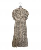 HER LIP TOハーリップトゥ）の古着「Muguet-printed Romantic Dress」｜ベージュ