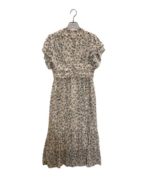 HER LIP TO（ハーリップトゥ）Her lip to (ハーリップトゥ) Muguet-printed Romantic Dress ベージュ サイズ:Sの古着・服飾アイテム