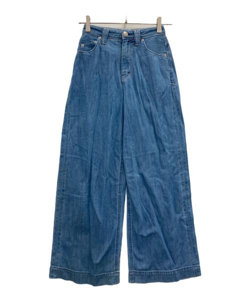 YANUK（ヤヌーク）YANUK (ヤヌーク) リリス ワイドデニム スカイブルー サイズ:21の古着・服飾アイテム