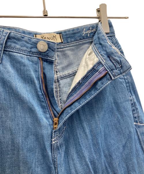 YANUK（ヤヌーク）YANUK (ヤヌーク) リリス ワイドデニム スカイブルー サイズ:21の古着・服飾アイテム