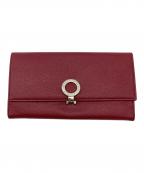 BVLGARIブルガリ）の古着「ビーゼロワン長財布」｜レッド