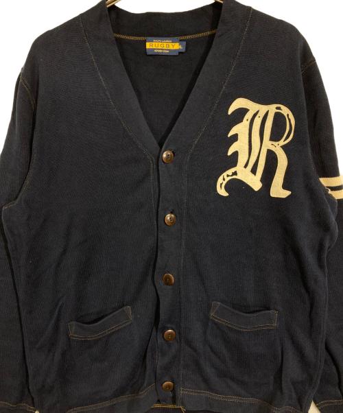Rugby Ralph Lauren（ラグビーラルフローレン）Rugby Ralph Lauren (ラグビーラルフローレン) レタードカーディガン ネイビー サイズ:XLの古着・服飾アイテム