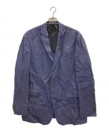 POLO RALPH LAUREN（ポロ・ラルフローレン）の古着「リネン混テーラードジャケット」｜ネイビー
