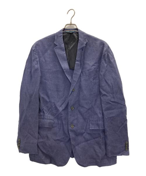 POLO RALPH LAUREN（ポロ・ラルフローレン）POLO RALPH LAUREN (ポロ・ラルフローレン) リネン混テーラードジャケット ネイビー サイズ:44Rの古着・服飾アイテム