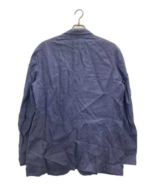 POLO RALPH LAUREN（ポロ・ラルフローレン）POLO RALPH LAUREN (ポロ・ラルフローレン) リネン混テーラードジャケット ネイビー サイズ:44Rの古着・服飾アイテム