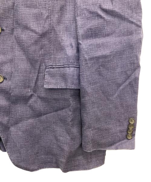 POLO RALPH LAUREN（ポロ・ラルフローレン）POLO RALPH LAUREN (ポロ・ラルフローレン) リネン混テーラードジャケット ネイビー サイズ:44Rの古着・服飾アイテム