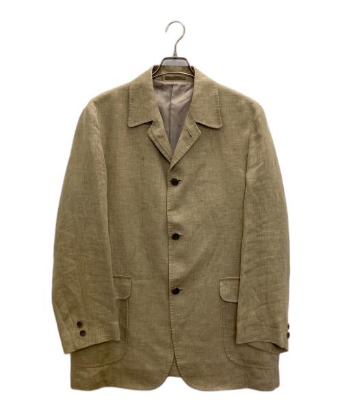 BURBERRY LONDON（バーバリーロンドン）BURBERRY LONDON (バーバリーロンドン) リネンジャケット ベージュ サイズ:Lの古着・服飾アイテム