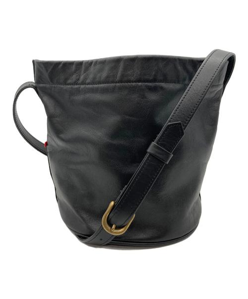 Permanent Age（パーマネントエイジ）permanent age (パーマネントエイジ) バケツ型ショルダーバッグ ブラックの古着・服飾アイテム