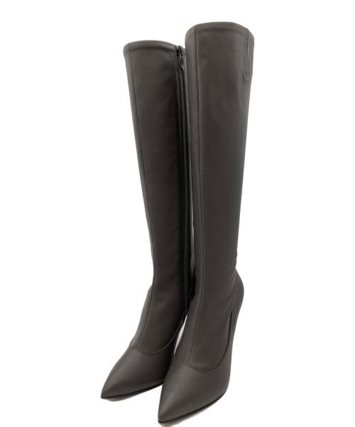 DIANA（ダイアナ）DIANA (ダイアナ) ロングブーツ グレー サイズ:24の古着・服飾アイテム