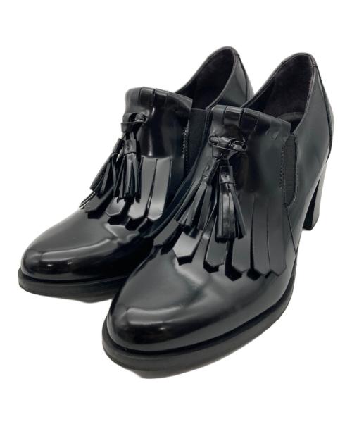 luca grossi（ルカグロッシ）Luca Grossi (ルカグロッシ) キルトタッセルブーティ ブラック サイズ:23.5の古着・服飾アイテム