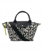 LONGCHAMPロンシャン）の古着「ル プリアージュ２wayハンドバッグ」｜ホワイト