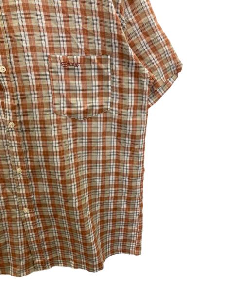 stussy（ステューシー）stussy (ステューシー) チェックシャツ ブラウン サイズ:Ｌの古着・服飾アイテム